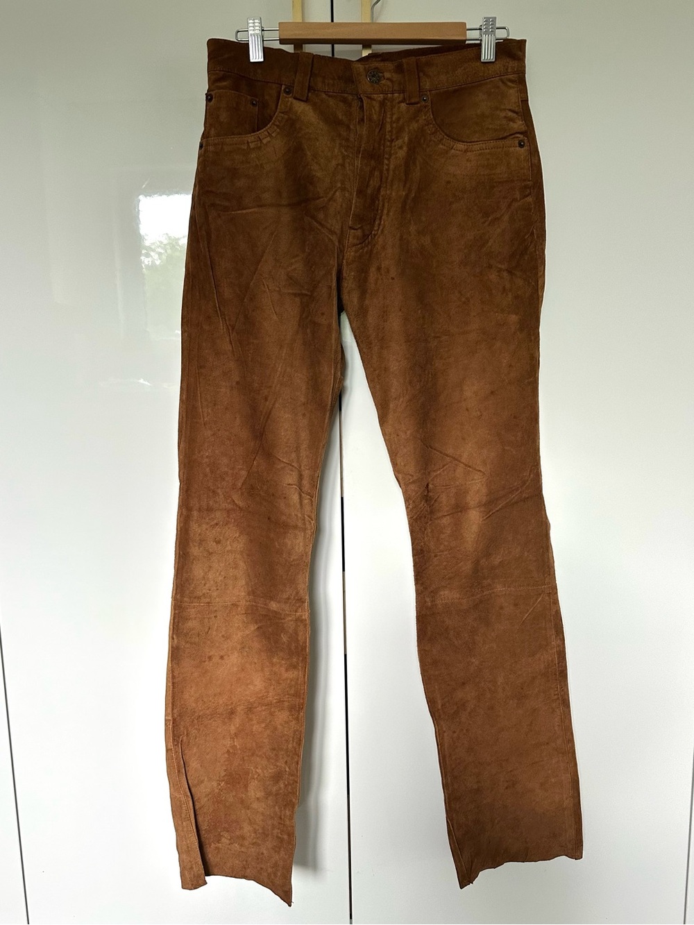 Brown suede pants western size small